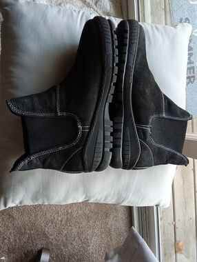 OtBt Suede Slip-On Ankle Boots